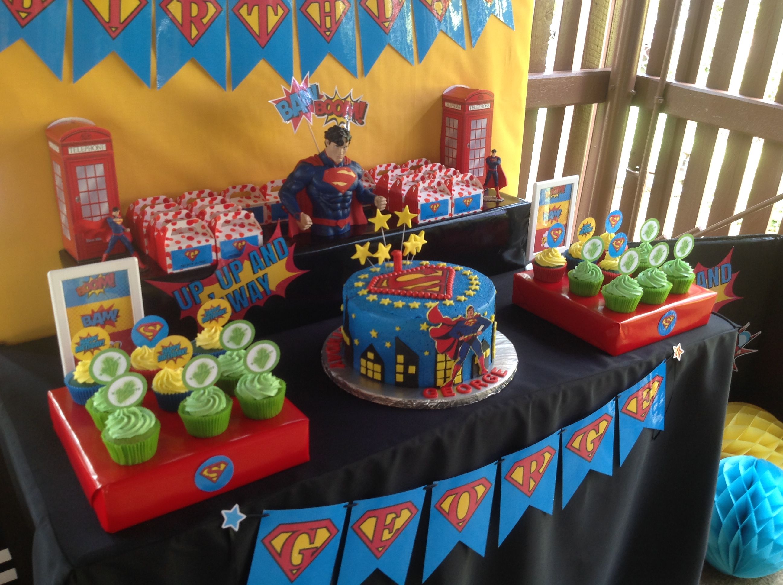 super man birthday theme